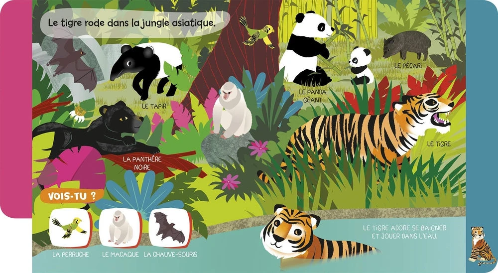 Mes Baby Docs Sonores La Jungle - Livre Documentaire Sonore Bébé 6 Mois Et + – Image 3