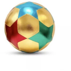 Ballon à Gonfler En Tissu - Doré étoiles Diam. 22cm