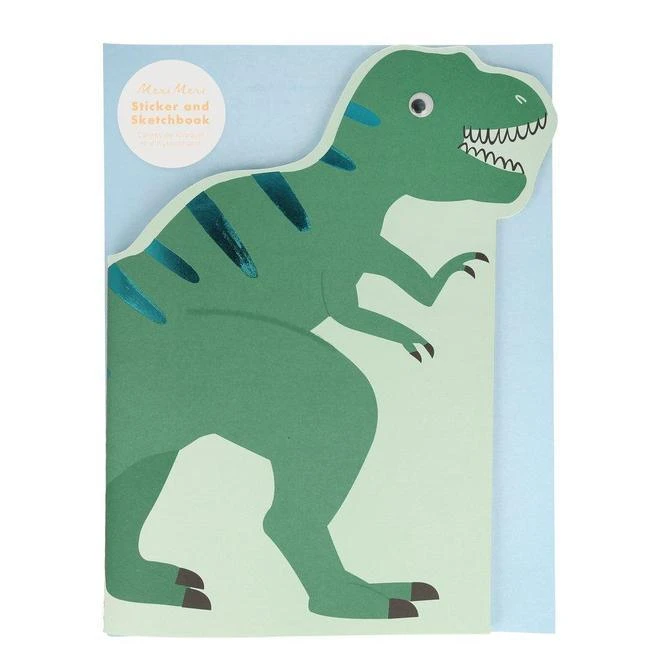 Meri-Meri Cahier De Dessin Et Gommettes - Dinosaures - Loisir Créatif Enfant 3 Ans Et + – Image 10
