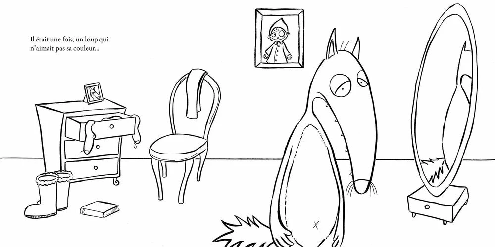 Mon Coloriage Du Loup Qui Voulait Changer De Couleur - Cahier De Coloriage Enfant 3 Ans Et + – Image 2