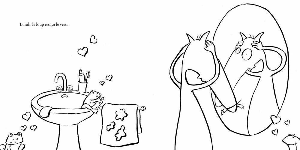 Mon Coloriage Du Loup Qui Voulait Changer De Couleur - Cahier De Coloriage Enfant 3 Ans Et + – Image 3