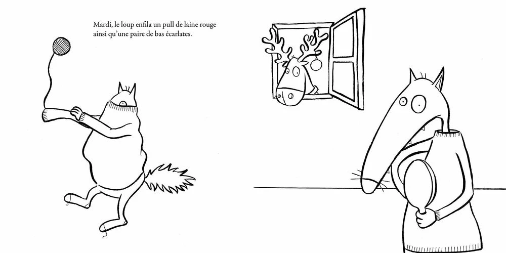 Mon Coloriage Du Loup Qui Voulait Changer De Couleur - Cahier De Coloriage Enfant 3 Ans Et + – Image 4