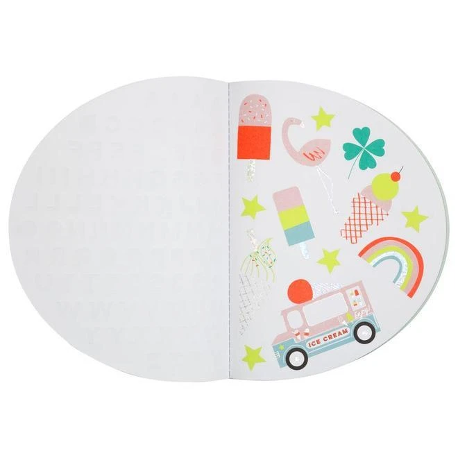 Meri-Meri Cahier De Dessin Et Gommettes - Arc-en-ciel - Loisir Créatif Enfant 3 Ans Et + – Image 3