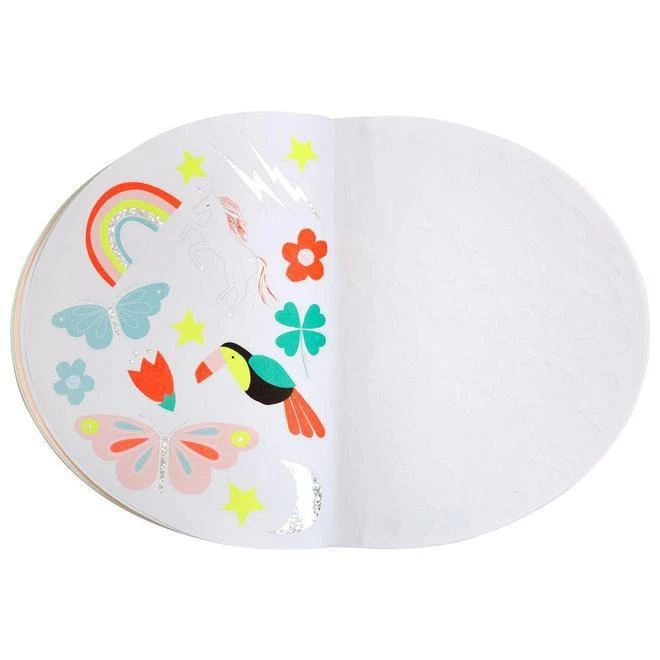 Meri-Meri Cahier De Dessin Et Gommettes - Arc-en-ciel - Loisir Créatif Enfant 3 Ans Et + – Image 7