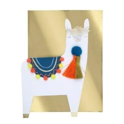 Meri-Meri Carte De Noël Et Bonne Année - Lama