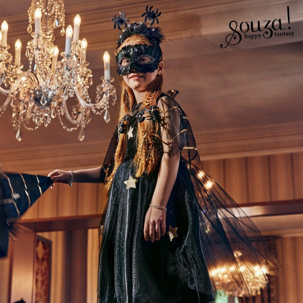 Chapeau De Sorcière Evilian Noir Et Doré - Déguisement Enfant 3-7 Ans – Image 2