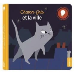 Chaton-gris Dans La Ville - Livre Lumineux Bébé 1 An Et +
