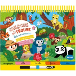 Cherche Et Trouve ... Les Animaux - Cahier De Jeux Effaçable Enfant 3 Ans Et +