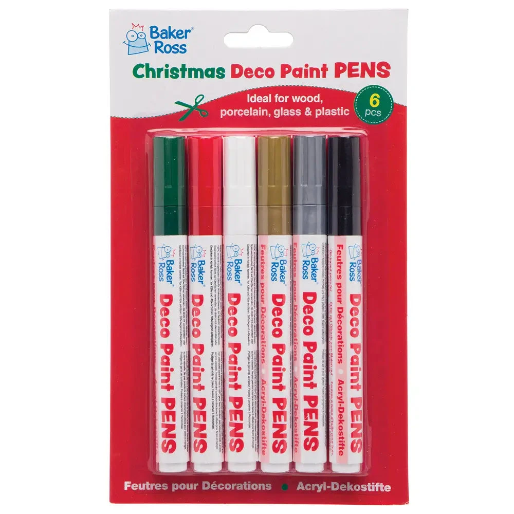 6 Feutres Pour Décorations Noël: Bois, Porcelaine, Verre Et Plastique - Enfant 6 Ans Et + – Image 3