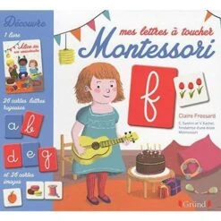 Coffret Montessori - Mes Lettres à Toucher - Coffret éducatif Enfant 3 Ans Et +