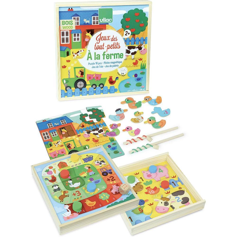 Vilac Coffret De Jeux Des Tout-petits - A La Ferme