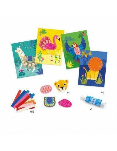 Djeco Collages - Avec Des Bouclettes - Coffret Loisir Créatif Enfant 3 à 6 Ans – Image 2