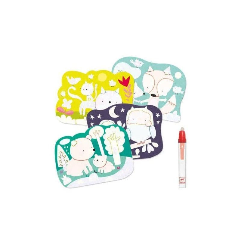 Djeco Coloriage à L'eau - Caché Dans Les Bois - Loisir Créatif Bébé 18 Mois Et + – Image 2