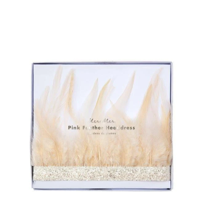 Meri-Meri Couronne Ajustable De Plumes Roses - Déguisement Enfant – Image 2