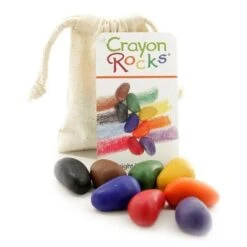 Crayon Rocks - Sachet De 8 Mini Crayons De Cire - Naturels & écologiques - Enfant 3 Ans Et +