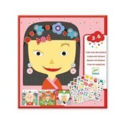 Djeco Visages à Créer Avec Des Stickers - Gommettes Enfant 3 à 6 Ans Et +