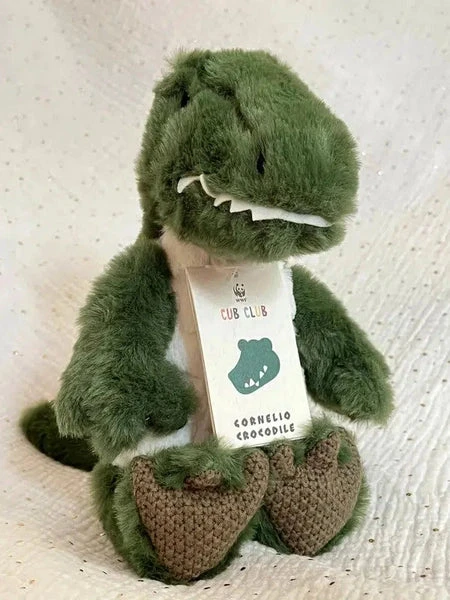 Doudou écologique - Cornelio Le Crocodile Vert 29cm – Image 6