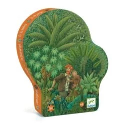 Djeco Dans La Jungle - Puzzle Silhouette 54 Pièces Pour Enfant De 5 Ans Et +