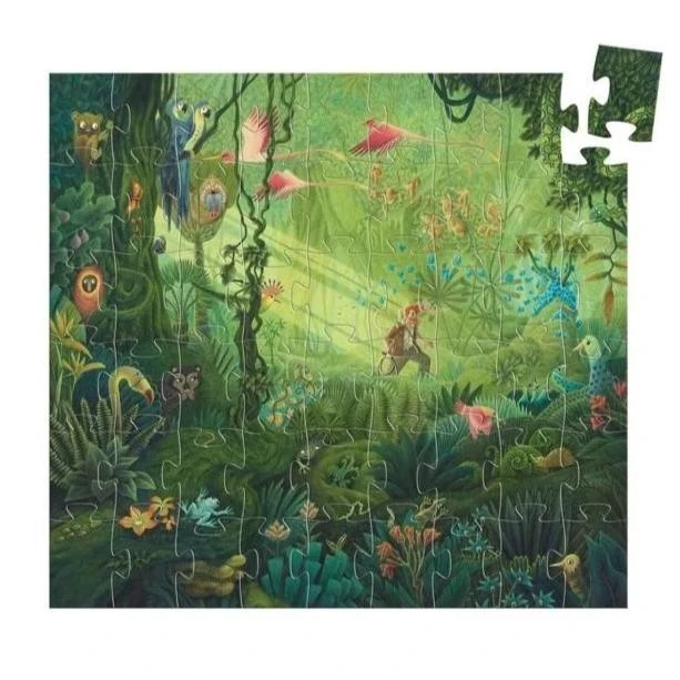 Djeco Dans La Jungle - Puzzle Silhouette 54 Pièces Pour Enfant De 5 Ans Et + – Image 2