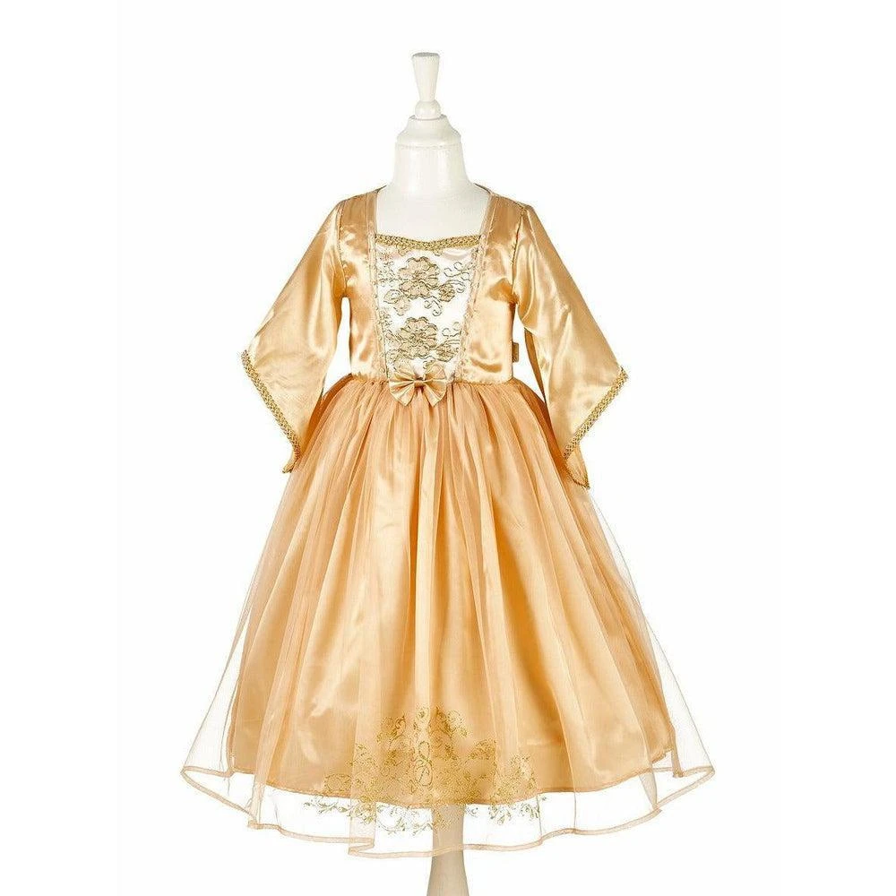 Déguisement Robe De Reine Dorée Elisabeth Enfant 3-4 Ans