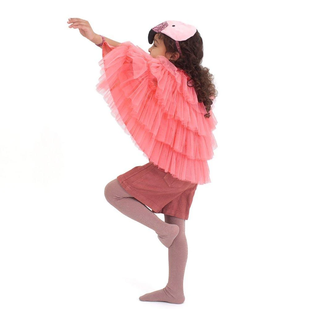 Meri-Meri Kit Flamant Rose Avec Cape Et Chapeau - Déguisement Enfant 3-6 Ans – Image 2