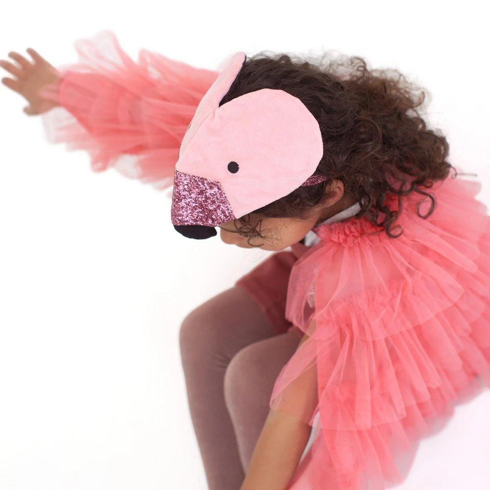 Meri-Meri Kit Flamant Rose Avec Cape Et Chapeau - Déguisement Enfant 3-6 Ans – Image 3