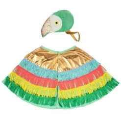 Meri-Meri Kit Perroquet Avec Cape Et Chapeau - Déguisement Enfant 3-6 Ans