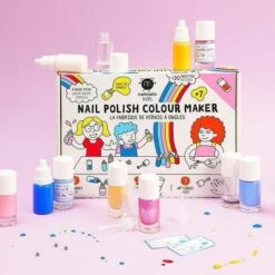 Fabrique De Vernis à Ongles à L'eau - Coffret Loisir Créatif Enfant 6 Ans Et +