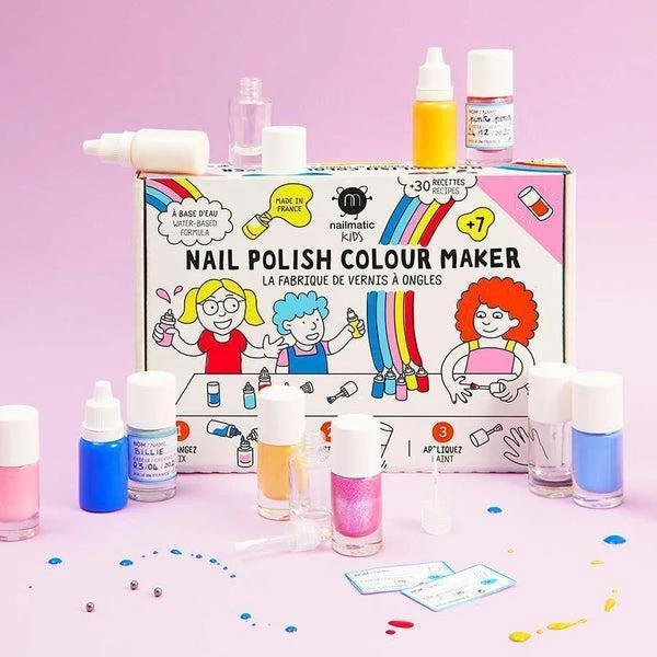 Fabrique De Vernis à Ongles à L'eau - Coffret Loisir Créatif Enfant 6 Ans Et +