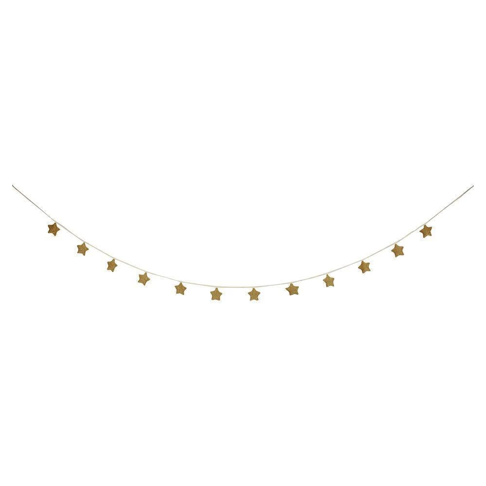 Meri-Meri Guirlande étoiles Dorées En Tricot