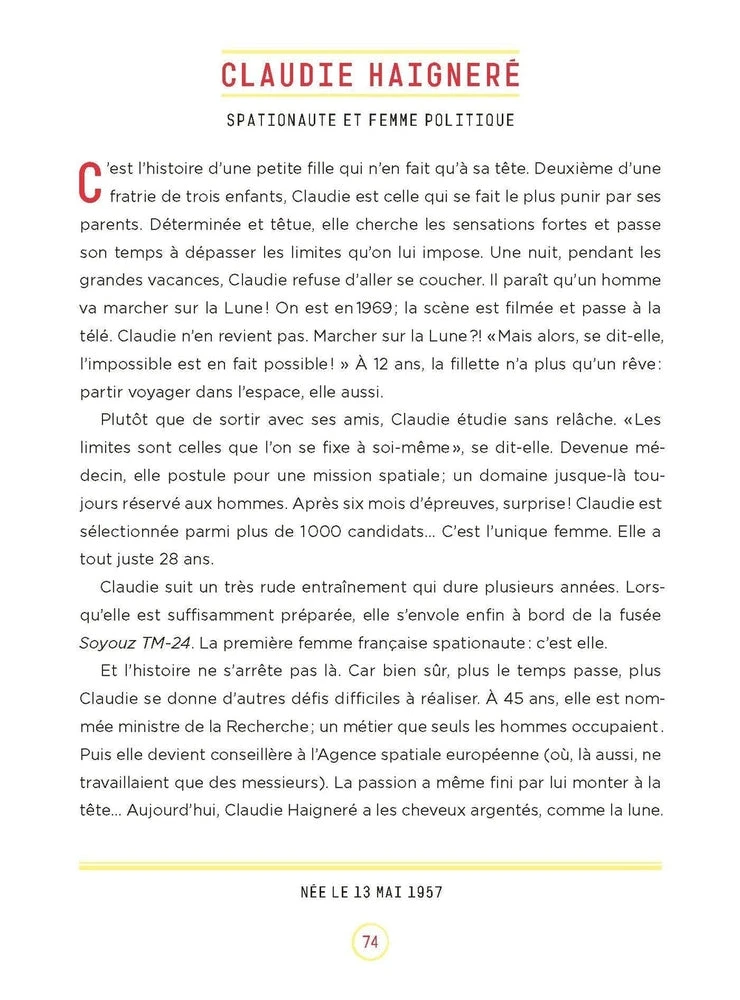 Histoires Du Soir Pour Filles Rebelles - Tome 3 -100 Femmes Françaises Extraordinaires - Livre Documentaire Enfant 6 Ans Et + 6 Ans Et + – Image 6