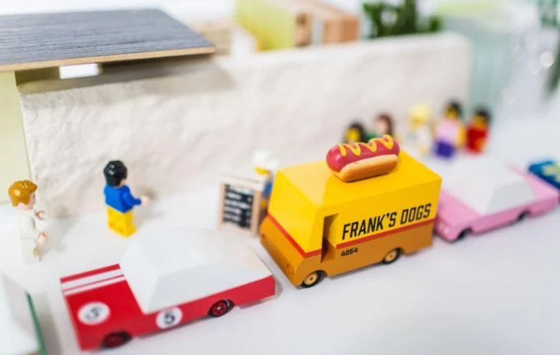 Camion Hot-dog - Petite Voiture En Bois – Image 6