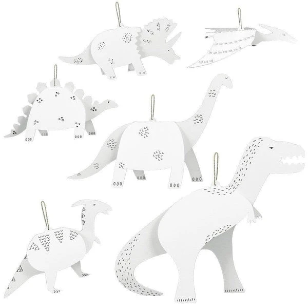Mes Dinosaures - 6 Suspensions Dinosaures à Colorier - Loisir Créatif Enfant 6 Ans Et + – Image 2