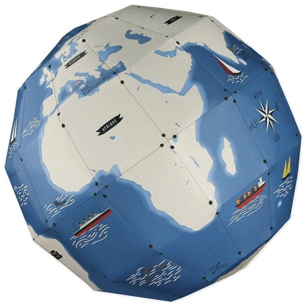 Mon Globe Terrestre 3D à Assembler + 45 Stickers - Loisir Créatif Enfant 6 Ans Et + – Image 4