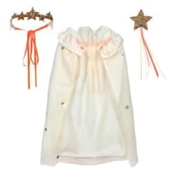 Meri-Meri Kit Princesse Magique Avec Cape Baguette Et Couronne - Déguisement Enfant 3-6 Ans