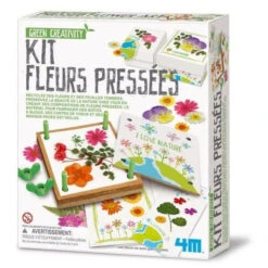 4M Kit Fleurs Pressées - Green Creativity - Coffret Loisir Créatif Enfant 5 Ans Et +