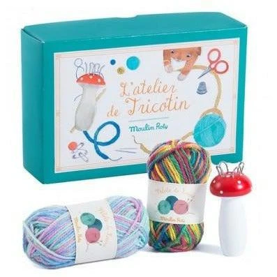 Moulin Roty L'atelier De Tricotin - Coffret Loisir Créatif Enfant 6 Ans Et +