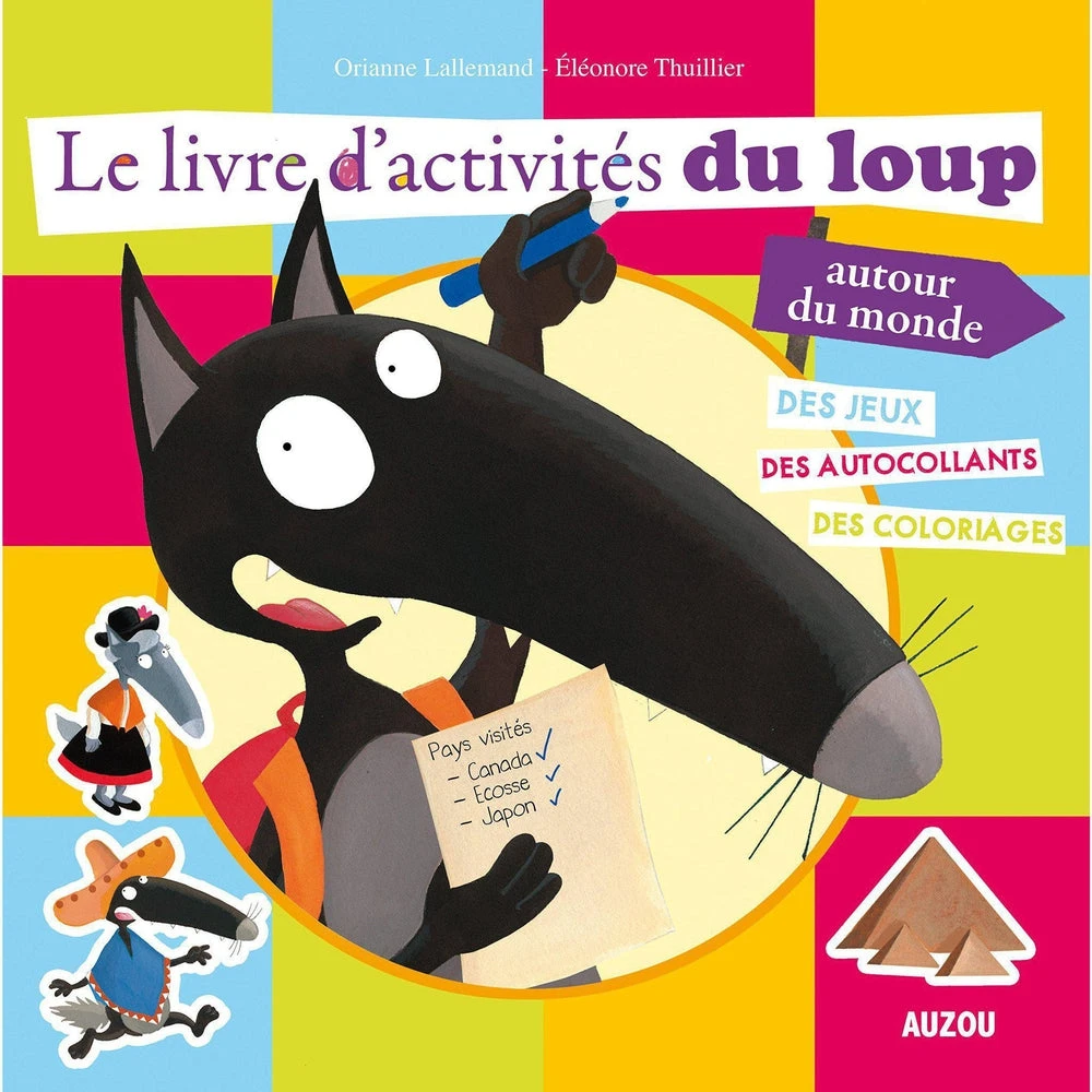 Le Livre D'activité Du Loup Autour Du Monde - Cahier D'activités Enfant 3 Ans Et +