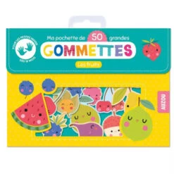 Ma Pochette De 50 Grandes Gommettes - Les Fruits - Gommettes Enfant 2 Ans Et +