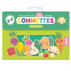Ma Pochette De 50 Grandes Gommettes - Les Légumes - Gommettes Enfant 2 Ans Et +