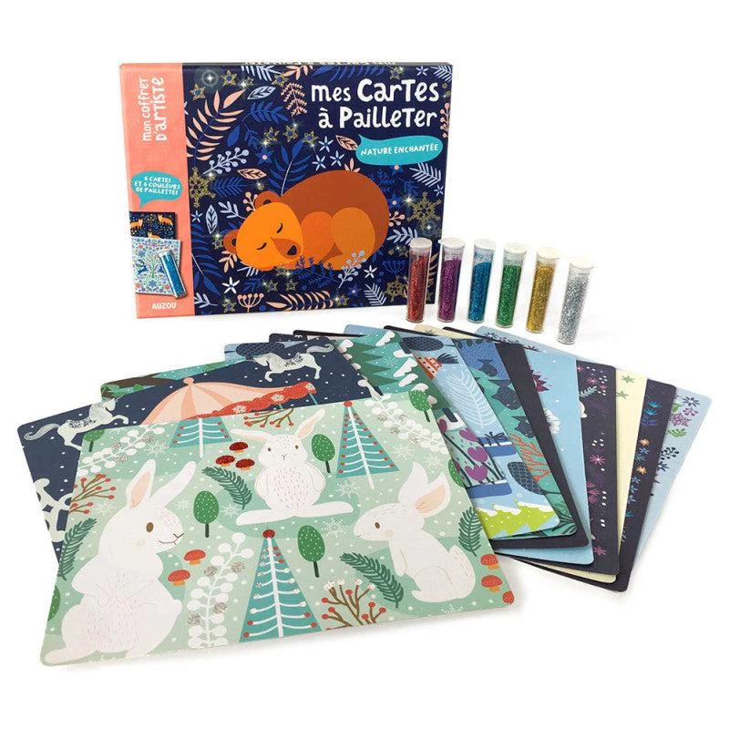 Mes Cartes à Pailleter Nature Enchantée - Coffret Créatif Enfant De 3 Ans Et + – Image 2