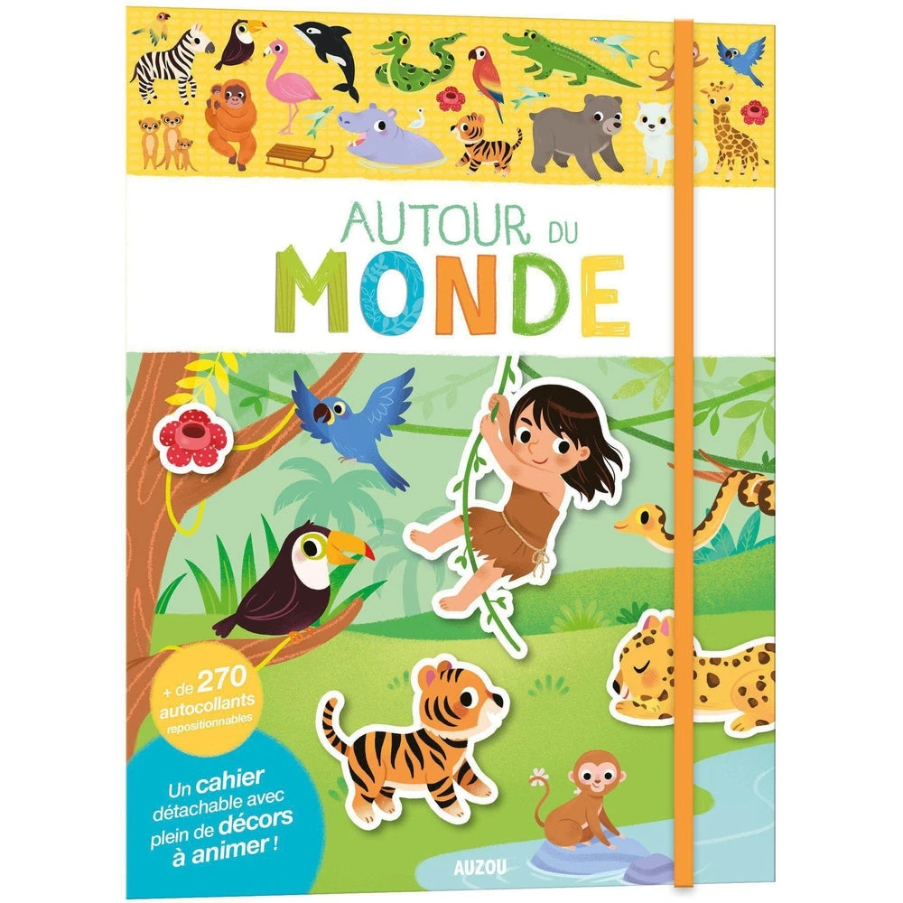 Mes Tout Premiers Autocollants - Autour Du Monde - Cahier De Gommettes Enfant 3 Ans Et +
