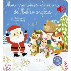 Mes Premières Chansons De Noël En Anglais - Livre Sonore Bébé 6 Mois Et +