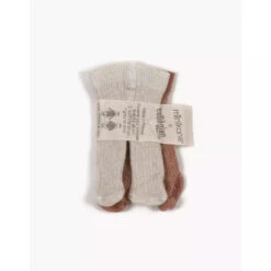 Lot De 2 Collants Doux Agneau/bois De Rose Lurex - Vêtement Pour Poupée Et Poupon