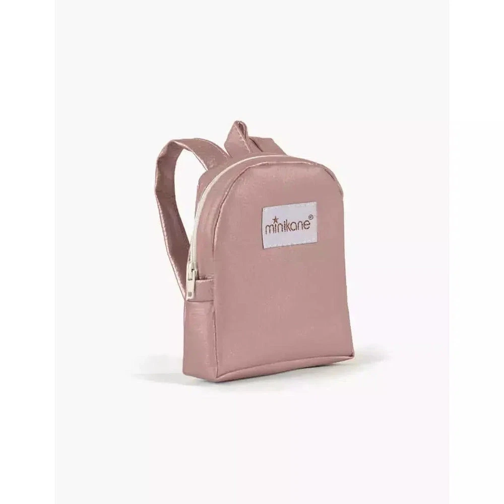 Sac à Dos Théo En Simili Cuir Couleur Rose Gold - Accessoire Pour Poupée Et Poupon
