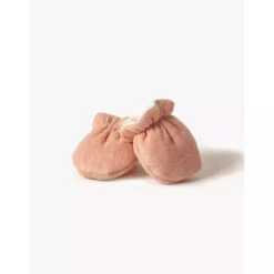 Paire De Moufles En Milleraie Saumon - Accessoire Pour Poupée Et Poupon