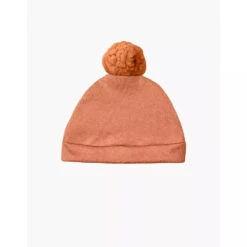 Bonnet Marius En Molleton Couleur Cassonade - Accessoire Pour Poupée Et Poupon