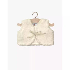 Gilet Sans Manches En Sherpa écru - Vêtement Pour Poupée Et Poupon