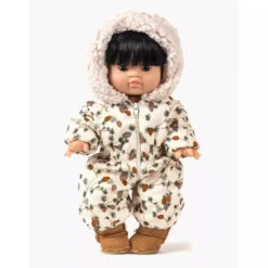 Combinaison Gigi En Coton Motif Pomme De Pin - Vêtement Pour Poupée Et Poupon