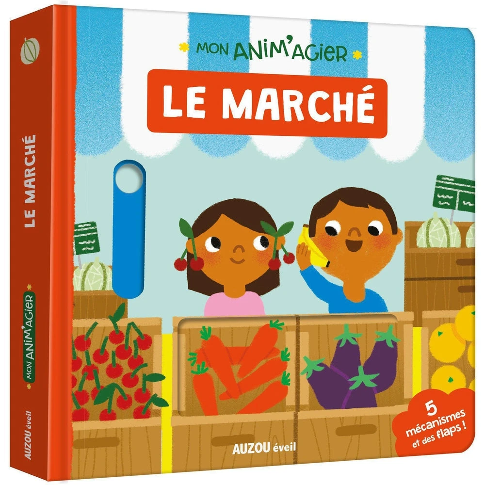 Mon Anim'agier - Le Marché - Livre D'éveil Bébé 1 An Et +